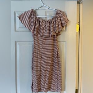 Off the shoulder body con dress